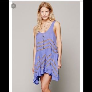 Free People Voile and Lace Trapeze Slip